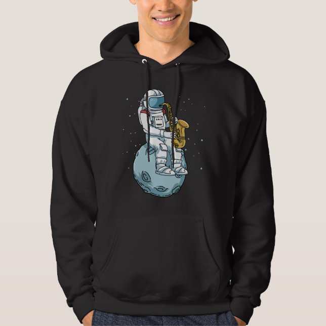 Saxophon Saxophonist gibt Jazzmusik Saxophon Hoodie (Vorderseite)
