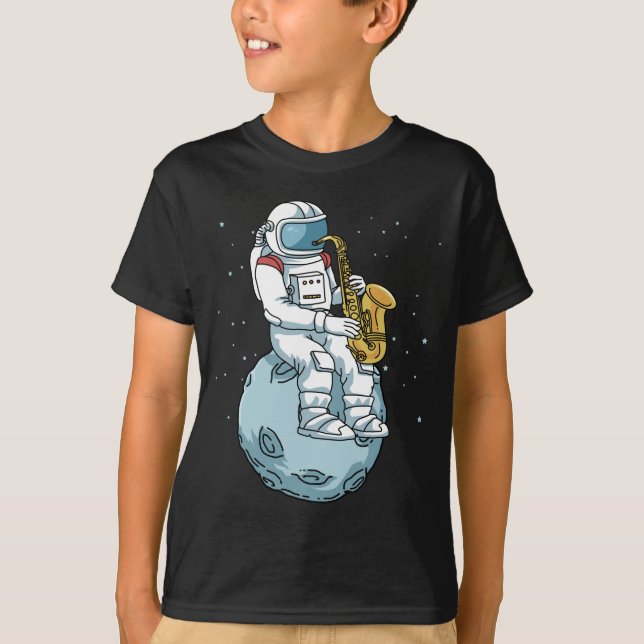 Saxophon Saxophonist gibt Jazzmusik Saxophon T-Shirt (Vorderseite)