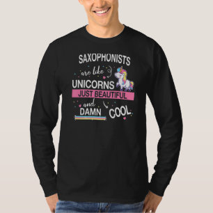 Saxophon-Saxophonist-Instrument Unicoron T-Shirt