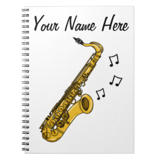 Saxophon Saxophonist Musiklehrer Custom Gift Notizblock
