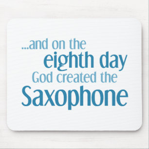 Saxophon-Schöpfung Mousepad