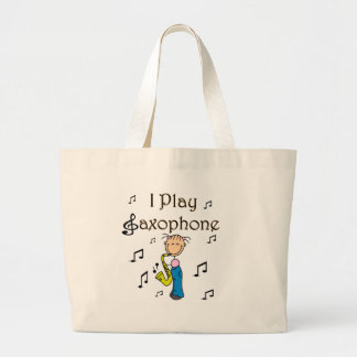 Saxophon-Spieler-Tasche Jumbo Stoffbeutel