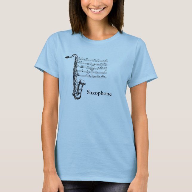 Saxophon T-Shirt (Vorderseite)