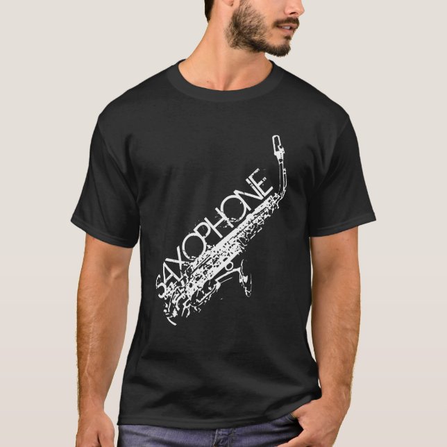 Saxophon-T - Shirt (Vorderseite)