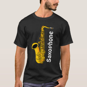 Saxophon Text T-Shirt