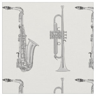Saxophon Trumpet Musician Jazz Music Stoff