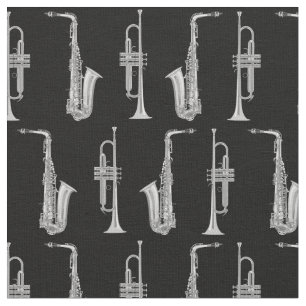 Saxophon Trumpet Musician Jazz Music Stoff
