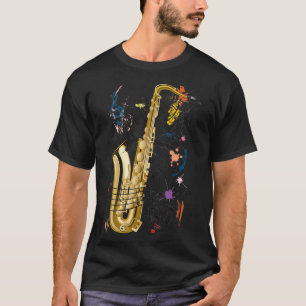 Saxophon und Jazz T-Shirt