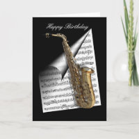 Saxophon und Musikblatt