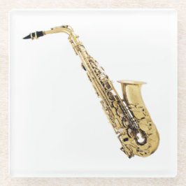 Saxophon-Untersetzer Glasuntersetzer