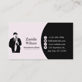 Saxophone Business Card Visitenkarte