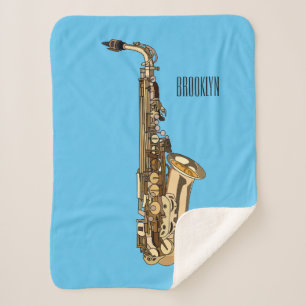Saxophone Cartoon Illustration Sherpadecke
