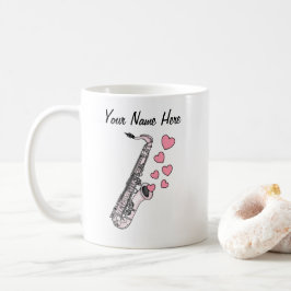 Saxophone Custom Wedding Tasse Sax Player Musician
