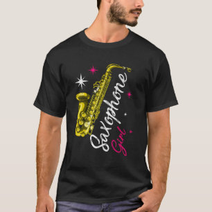Saxophone Girl Musiker Saxophonist Girls Geschenk T-Shirt