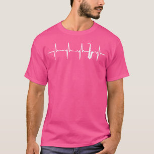 Saxophone Herzschlag für Saxophonisten T-Shirt