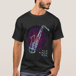 Saxophone Illustration Cool Moderne Kunst Saxophon T-Shirt