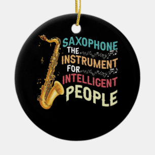 Saxophone Instrument für intelligente Saxophoniste Keramik Ornament