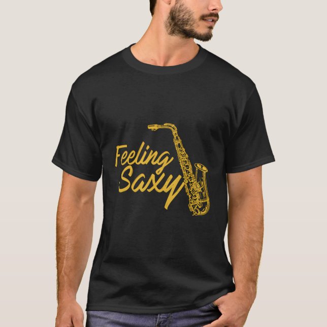 Saxophone Jazz Music Saxophonist T-Shirt (Vorderseite)