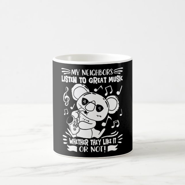 Saxophone Koala Jazz Saxophone Player Kaffeetasse (Mittel)