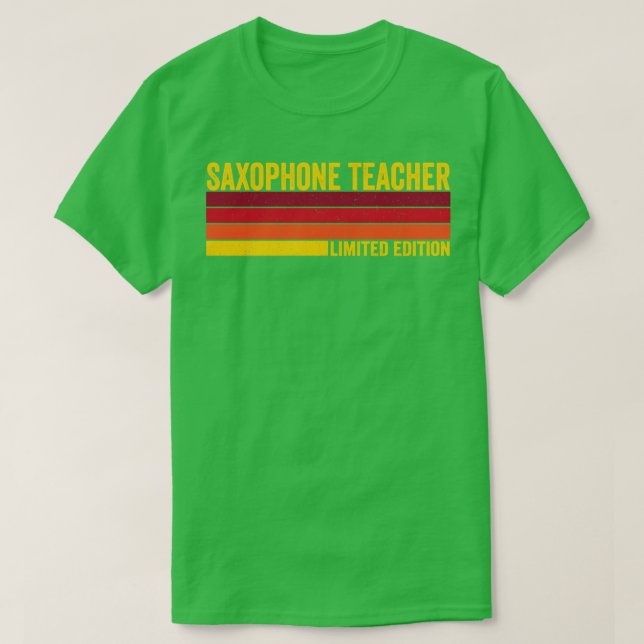 Saxophone Lehrer T-Shirt (Design vorne)