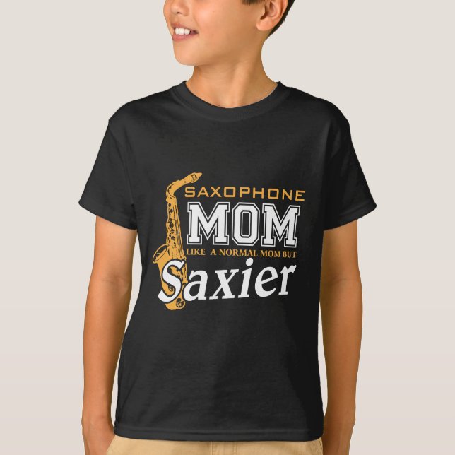 Saxophone-MamaNormal aber Saxier - T-Shirt (Vorderseite)