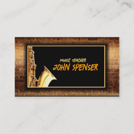 Saxophone Music Gentleman Club Card Visitenkarte