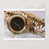 Saxophone Music Gold Gloss Notenblatt Keys
