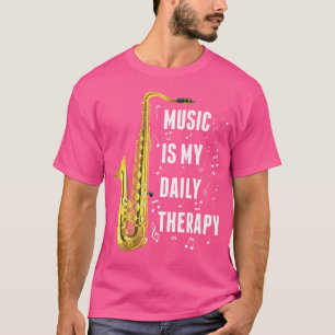 Saxophone Music ist mein täglicher Jazzmusiker T-Shirt