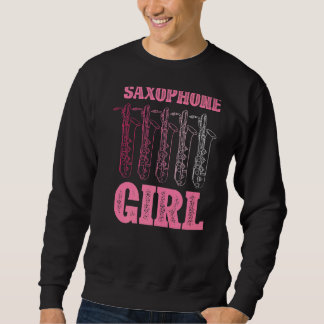 Saxophone Music Musical Instrument Musician Spaß Sweatshirt
