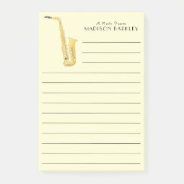 Saxophone Music Teacher Post-it Klebezettel