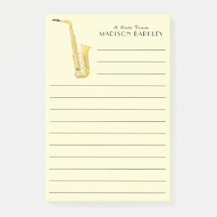 Saxophone Music Teacher Post-it Klebezettel