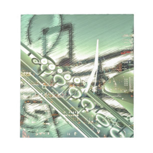 Saxophone-Musikdesignzubehör - anpassen Notizblock