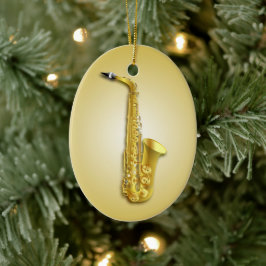 Saxophone Musiker Ornament mit maßgeschneidertem T