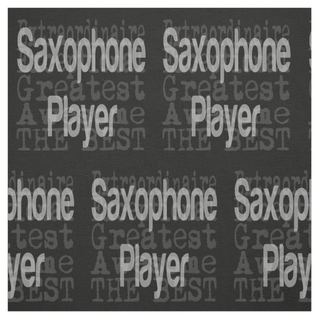 Saxophone Player Extraordinaire Stoff (Muster)