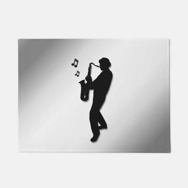 Saxophone Player Fußmatte (Vorderseite)