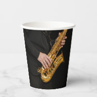 Saxophone Player gibt sächsischen Jazzspieler aus