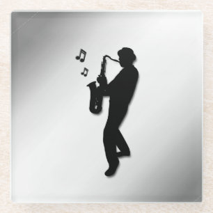 Saxophone Player Glasuntersetzer