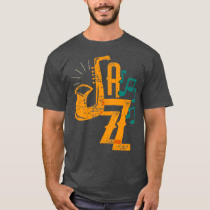 Saxophone Player Jazz Fan Vintages Design Geschenk T-Shirt