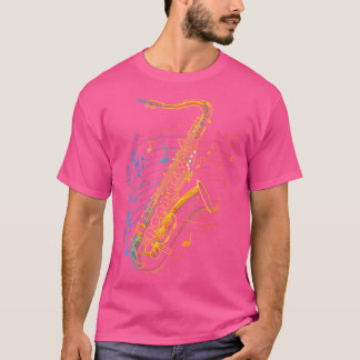 Saxophone Player Jazz Musiker Saxoph T-Shirt