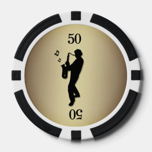 Saxophone Player Pokerchips