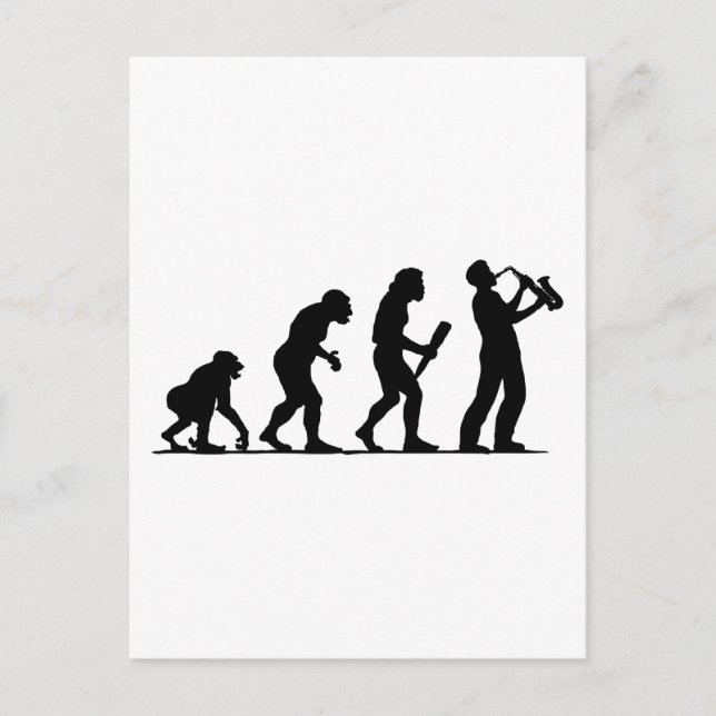 Saxophone Player Postkarte (Vorderseite)