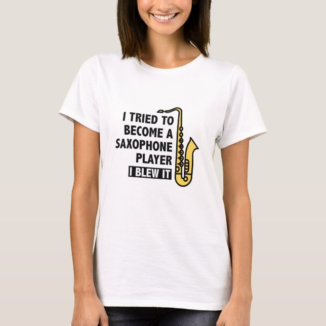 Saxophone Player T-Shirt (Vorderseite)
