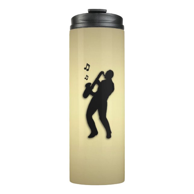 Saxophone Player Thermosbecher (Vorderseite)