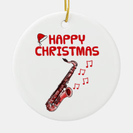 Saxophone Sax Player Musiker Weihnachtsschmuck