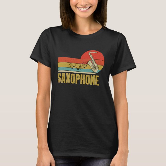 Saxophone Saxaphone Player Music Jazz Tenor  2 T-Shirt (Vorderseite)