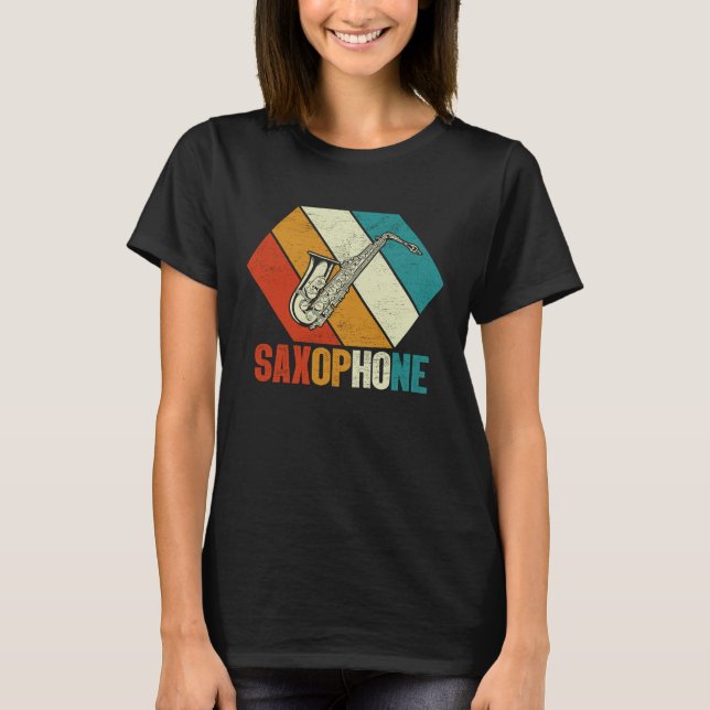 Saxophone Saxaphone Player Music Jazz Tenor  3 T-Shirt (Vorderseite)