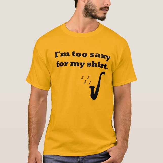 Saxophone-Shirt T-Shirt (Vorderseite)