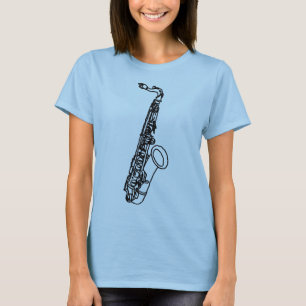 Saxophone Sketch T-Shirt