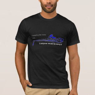 Saxophone-Spieler-T-Shirt-T - Shirt Blackk