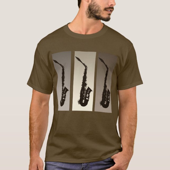 Saxophone-T - Shirt (Vorderseite)